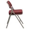 Emma and Oliver 2 Pack Home & Office Portable Party Events Fabric Padded Metal Folding Chair